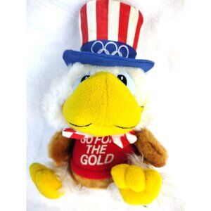 Olympic Eagle Plush Vintage 1980 Applause Go for the Gold 7 Inch Stuffed Animal